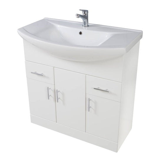 Scudo Lanza 750mm wide Vanity with Basin - Polar White