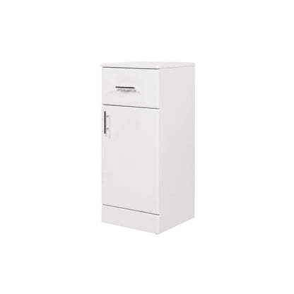 Lanza 350mm Floor Standing Drawer Unit - Polar White