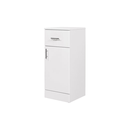 Lanza 350mm Floor Standing Drawer Unit - Polar White