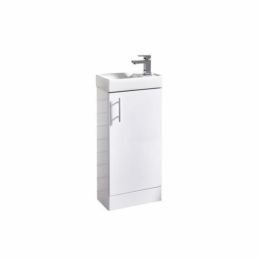 Scudo Lanza 400mm wide slim Vanity with Basin -White