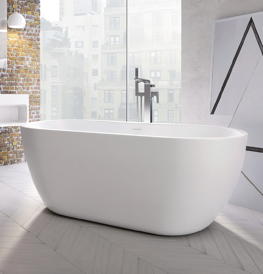 Scudo Onyx Acrylic White Freestanding Bath