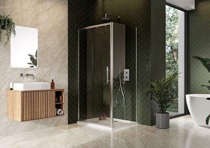 Scudo Luxury S8 Sliding Door (Combine with Side Panel to make Shower Enclosure) - 8mm Glass