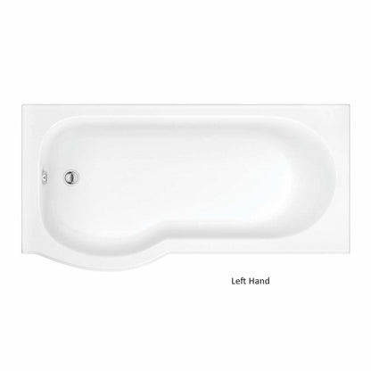 Scudo P Shape Shower Bath (available Left or right handed) 1700 x800