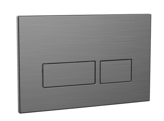 Scudo Square Gunmetal Dual Flush Button