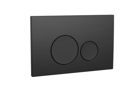 Scudo Round Black Dual Flush Button