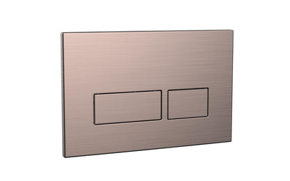 Scudo Square Brushed Bronze Dual Flush Button