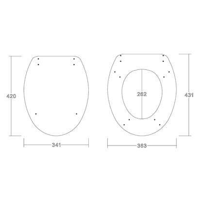 Scudo Wooden Soft Close WC Seat (3 Finishes)