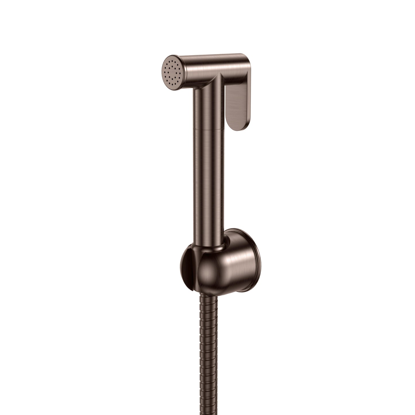 Scudo Brushed Bronze Douche Handset, Flexi and Holder