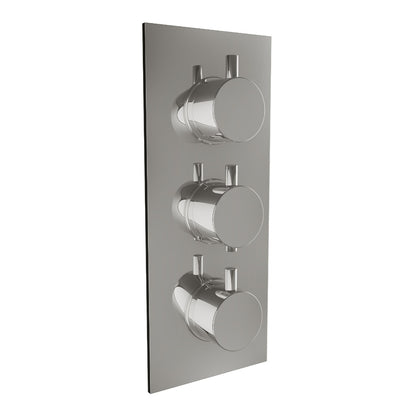 Scudo Round Thermostatic concealed Shower Set Four with Riser -Tipple controlled