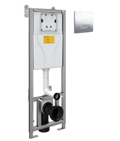 Scudo  WC Frame  & Cistern with Square push plate