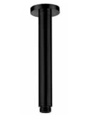 Scudo Round Ceiling Mounted Shower Arm - Black