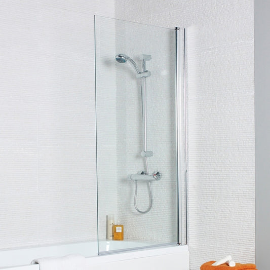 Kartell Koncept Straight Shower Bath Screen with Square Edge