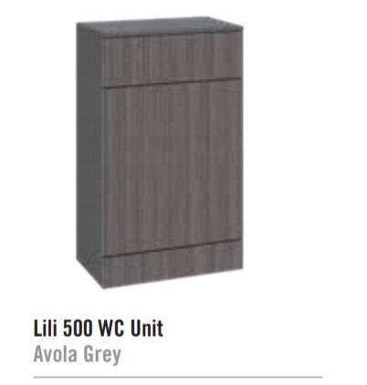 Lili 500mm Floor Standing BTW  Unit - Avola Grey