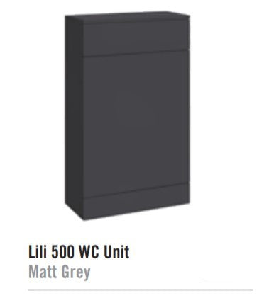 Lili 500mm Floor Standing BTW  Unit - Matt Grey