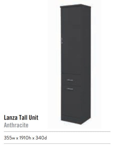 Lanza 355mm  Floor Standing Tall Unit - Anthracite