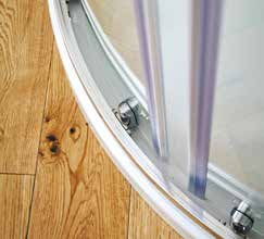 Scudo S6 Double Door Quadrant Shower Enclosures- 6mm Glass
