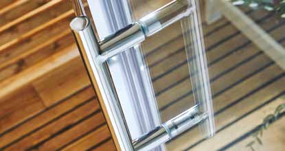 Scudo Chrome S6 Pivot Door (Combine with Side Panel to make Shower Enclosure) - 6mm Glass