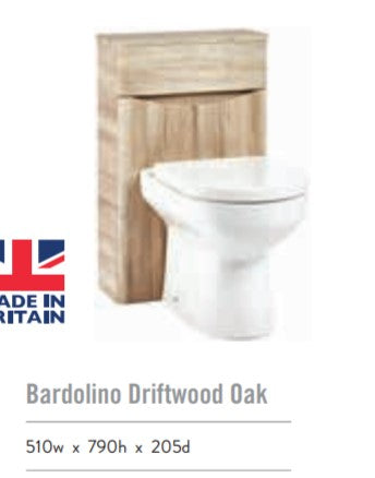 Bella 500mm Floor Standing BTW  Unit - Bardolino Driftwood Oak,